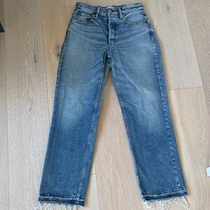 Moussy Faded Blue Straight Jeans